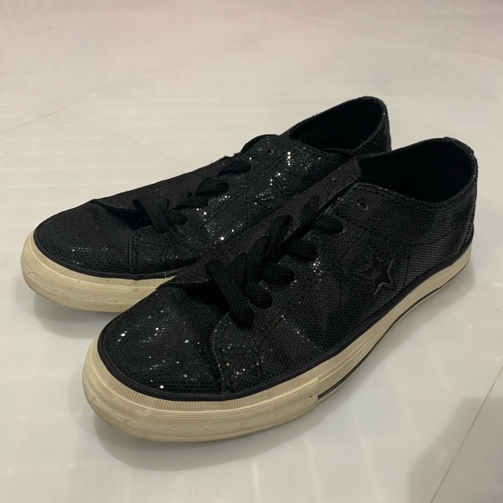 Black Sparkly Converse